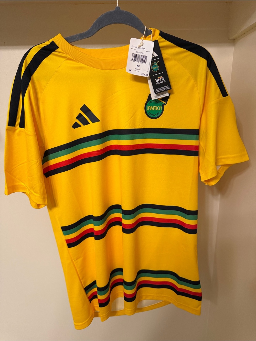 2026 FIFA World Cup Authentic Adidas Jamaica Bob Marley edition Soccer Jersey